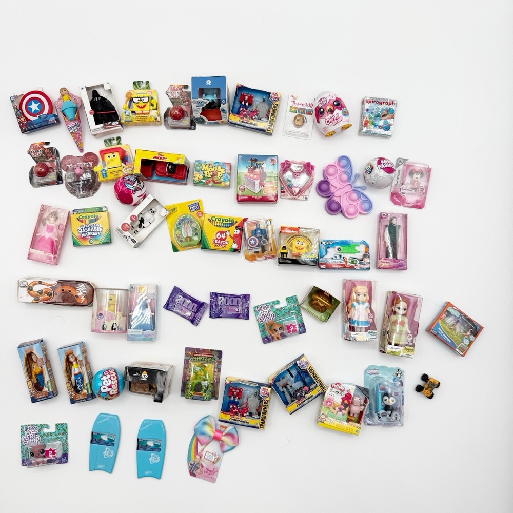 Zuru Disney Mini Brands Toy Store Lot  Animators Disney MLP Marvel Etc 54 Pc